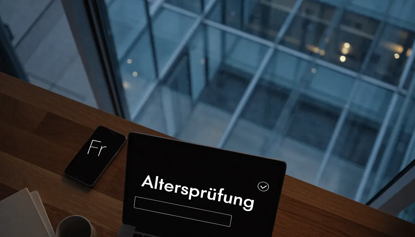 Ein Bürogebäude aus Glas in der Dämmerung mit beleuchteten Fenstern, gesehen von einer Strassenecke.